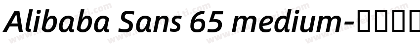Alibaba Sans 65 medium字体转换